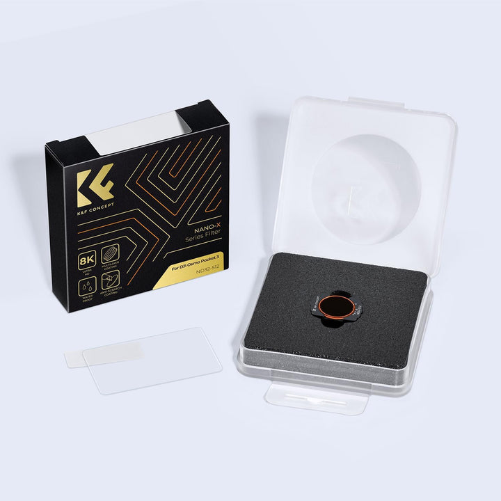 K&F Concept OSMO Pocket 3 ND Filter, Magnetischer Variabler ND Filter ND32-ND512, 5-9 Blendenstufen