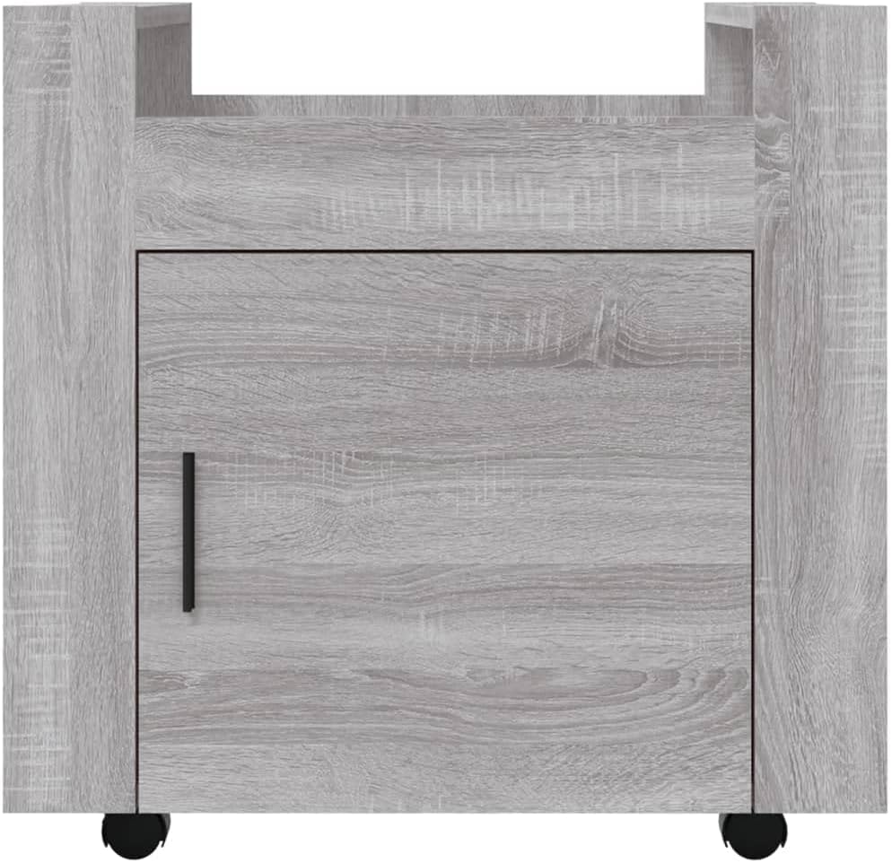 vidaXL Bürowagen, Rollcontainer mit viel Stauraum, Rollschrank für Wohnzimmer Büro Schlafzimmer, Bür