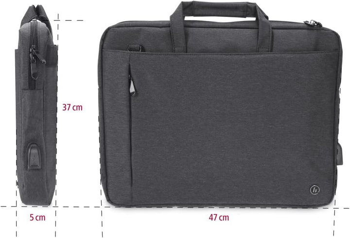 Hama Unisex Manchester Notebook Tasche (1er Pack) 17,3'' / 44 cm Schwarz, 17,3'' / 44 cm Schwarz