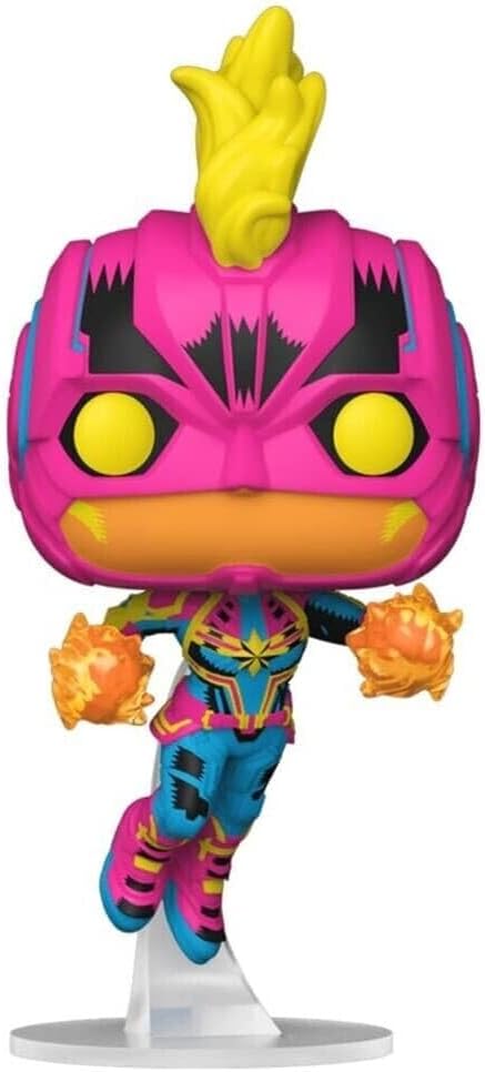Funko POP! Marvel: Black Light - Captain Marvel 908