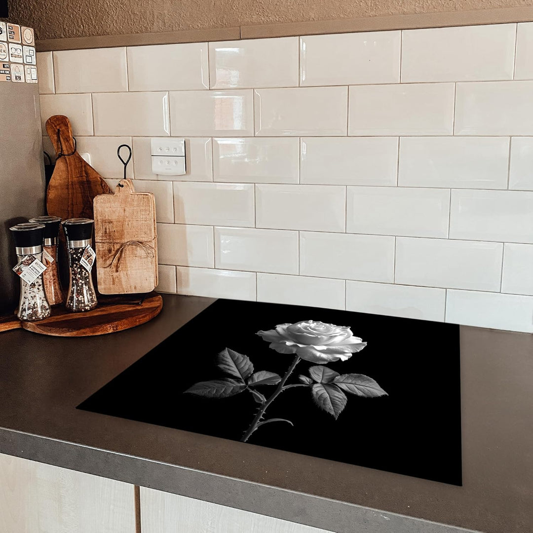 KitchenYeah© Herdabdeckplatte Einteilig Küche Herdabdeckung Induktionsfeld Ceranfeld Herdabdeckplatt