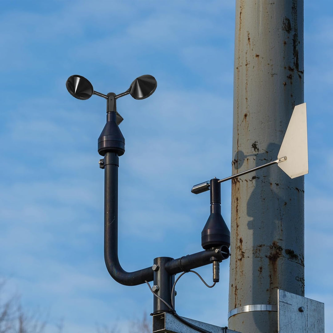 BESPORTBLE Wind Sensor Überwachung Ausgang Sender Gehäuse Abs Anemometer Gehäuse Schwarz Wind Anzeig