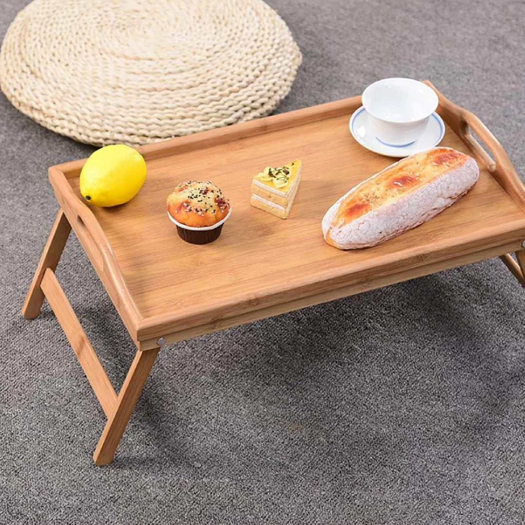 FrüHstüCkstablett FrüHstüCkstisch Mit Tischbeine Klappbar Tablett Bett Auch Als Lapdesk Notebook Bet