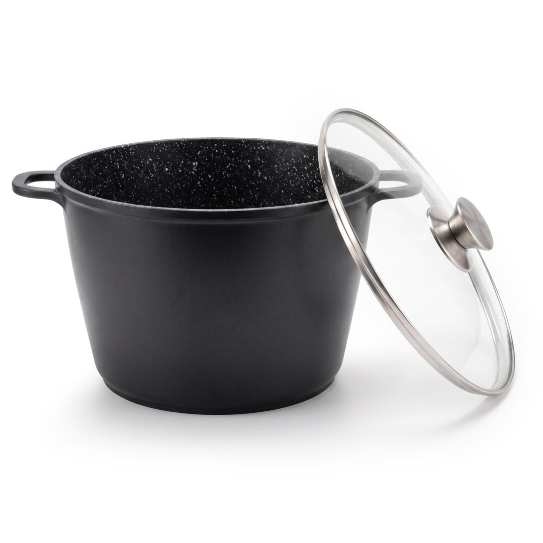 Kochtopf 6 L Suppentopf 24 cm Aluminiumguss Fleischtopf Antihaft Milchtopf Pastatopf Gemüsetopf Schm