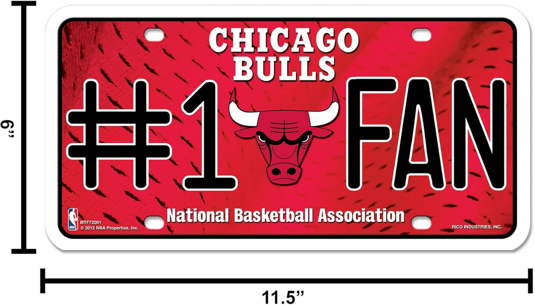 NBA #1 Fan Metall Kennzeichenanhänger