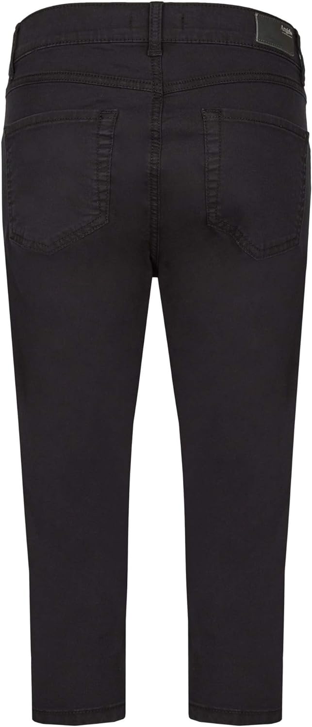 Angels Jeans, Anacapri, Capri, Leichte Ware, Tief Schwarz (W38)