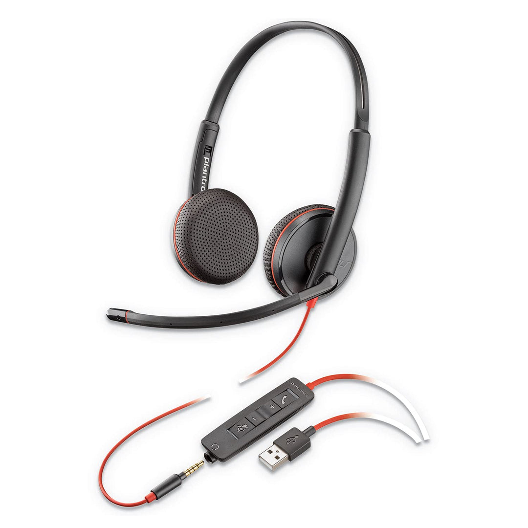 Plantronics 209747-22 Blackwire C3225 Headset, 7,4 x 2,4 x 8,6 Zoll schwarz, Headset