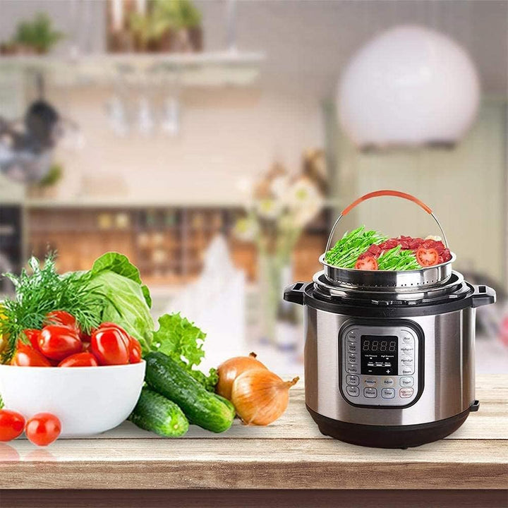 Edelstahl Dampfgarer Dampfeinsatz, Instant Topf Zubehör, Kochen Gemüse Dampfkorb, Dämpfkorb für Schn
