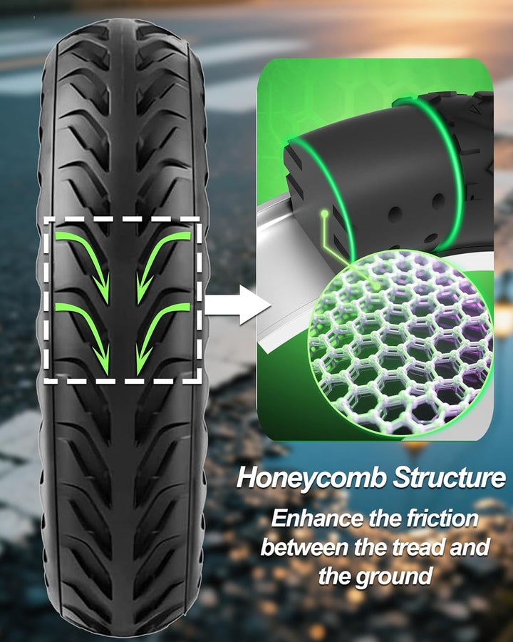 BABEJIA 2PCS E Scooter Reifen 50/75-6.1 Tubeless, Werten Sie Ihr Scooter auf mit Reifen 8 1/2 x2, Vo