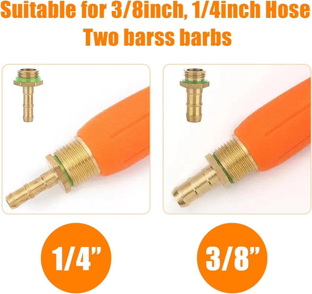 Ganzmetall Ersatzsprühstab, 29 Zoll 1/4 und 3/8 Sprühstab aus Messing mit Widerhaken, Verstellbarer