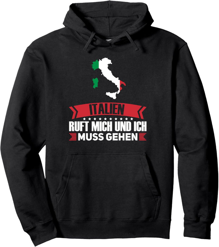 Italien Italienische Flagge Reise Urlaub Pullover Hoodie