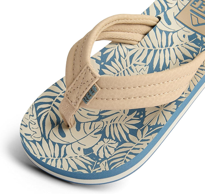 Reef Kindersandalen Kids Ahi 35 EU Blau Hellbraune Handfläche, 35 EU Blau Hellbraune Handfläche
