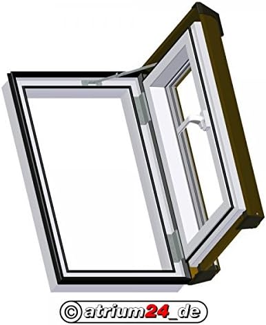 Dachfenster Dachluke Ausstiegsfenster Skylight Kunststoff incl. Eindeckrahmen 55x78cm