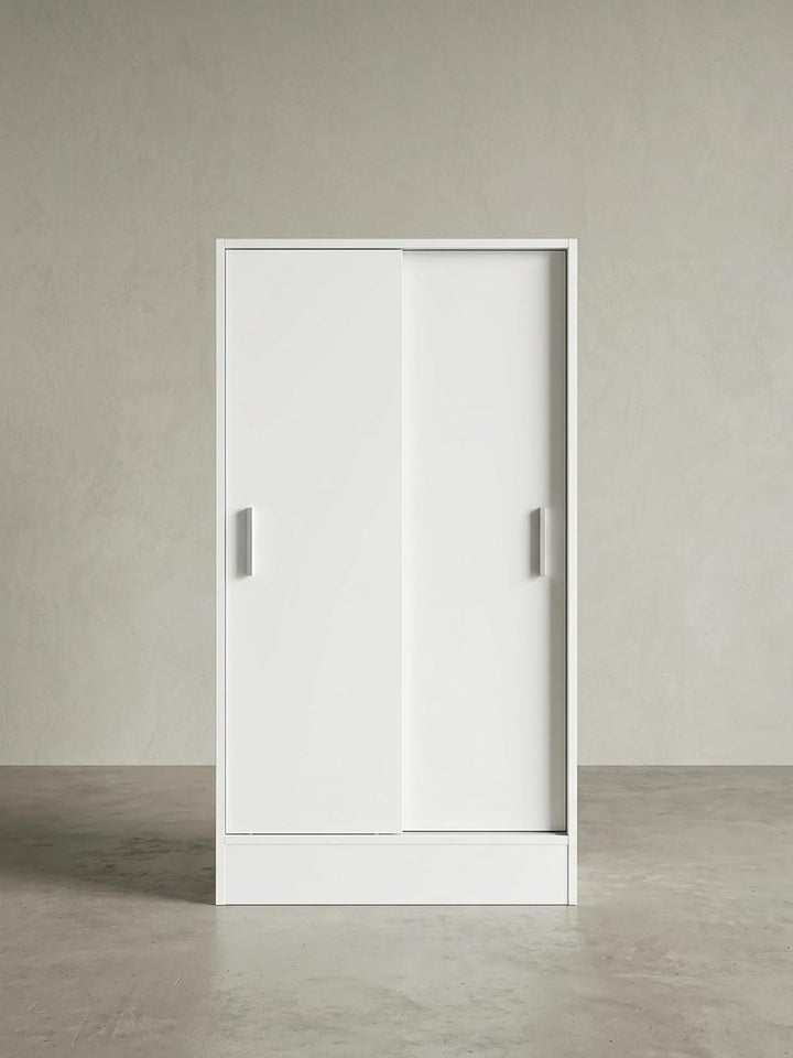 Aktenschrank WL5.817 Holz 60 x 107,5 x 28,5 cm Weiss | Design Mehrzweckschrank | Büroschrank Modern