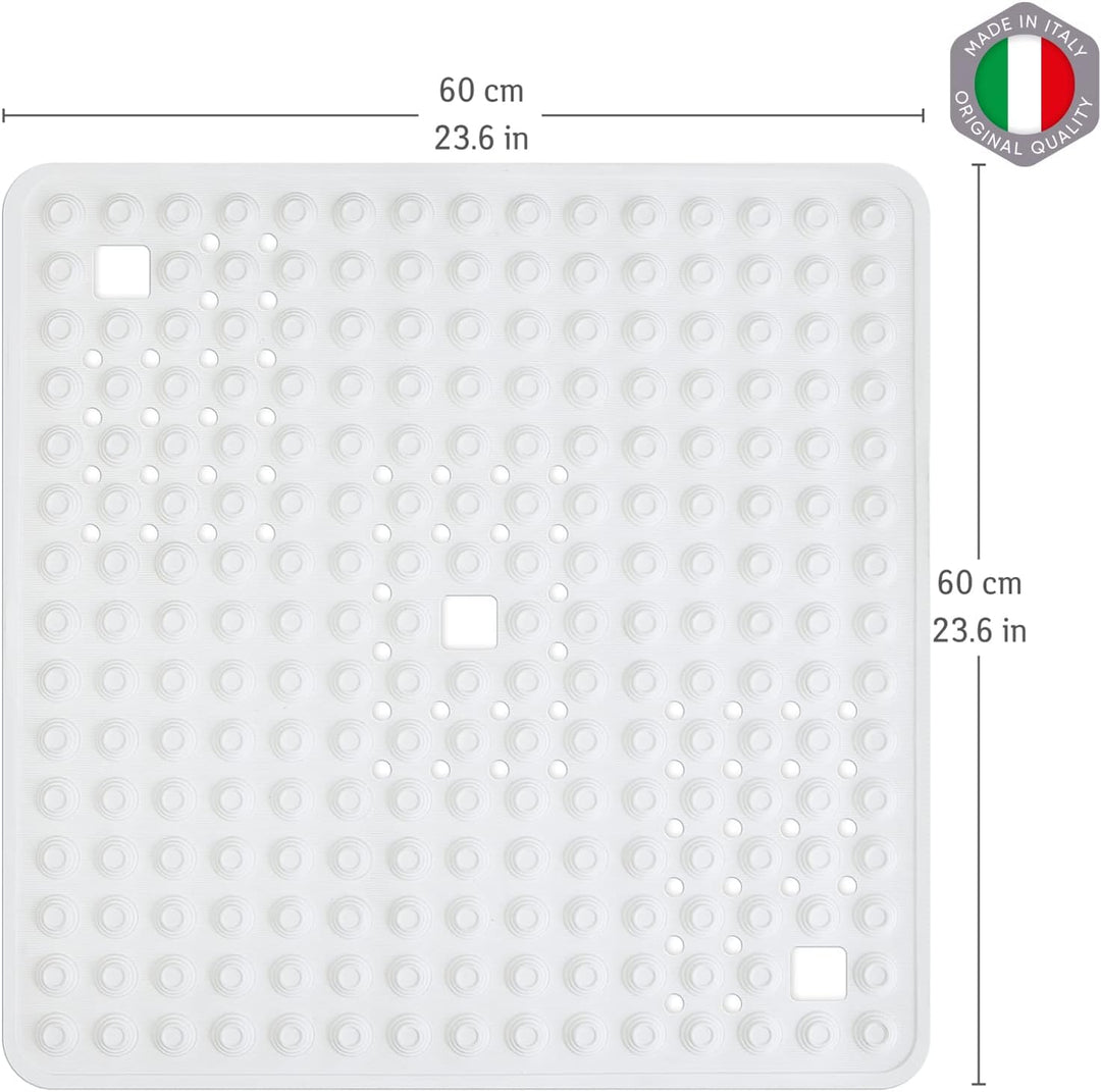 Tatkraft Detail - Premium Italien Duschmatte rutschfest für Senioren und Kinder - 60x60cm - Schimmel