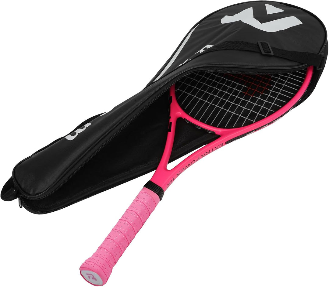 BatZoom Tennisschläger für Anfänger und Erwachsene, Leichter Graphitschläger mit komfortablem Griff,