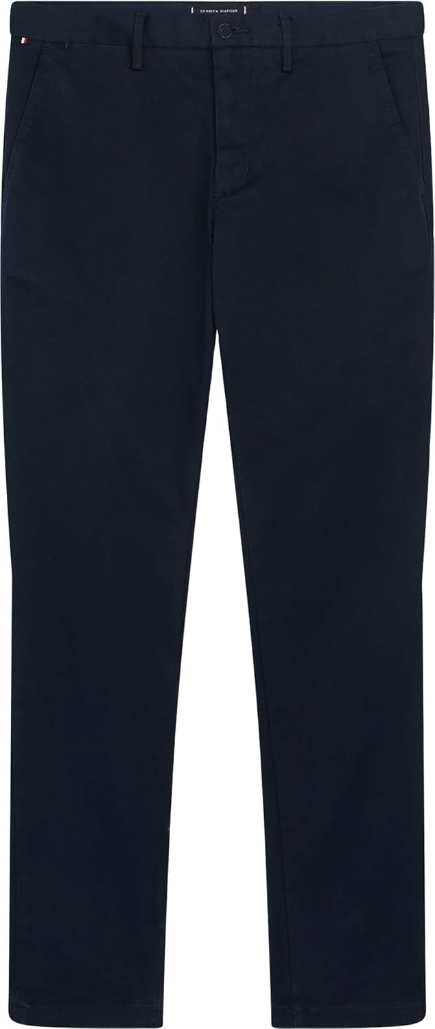 Tommy Hilfiger Herren Hose Core Bleecker 1985 Pima Cotton Chino 28W / 30L Blue (Desert Sky), 28W / 3