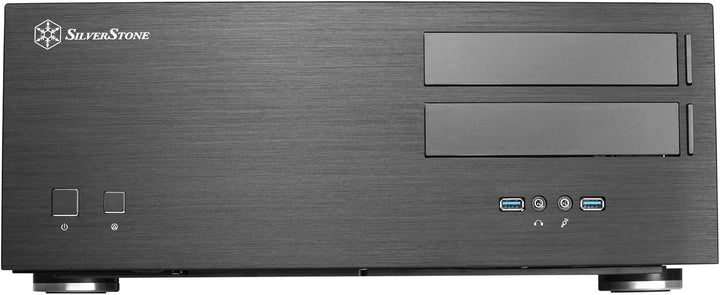 SilverStone Technology SST-GD08B - Grandia HTPC ATX Desktop Gehäuse mit hochleistungsfähigem und ger