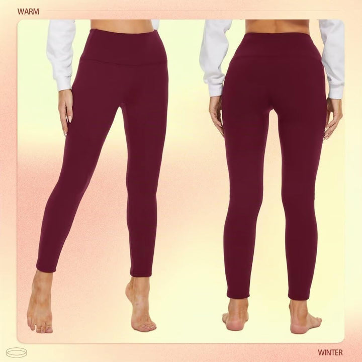 Missluck Thermo Leggings Damen Gefüttert Thermoleggings Verdickte Plüsch Thermohose Fleece Leggins W