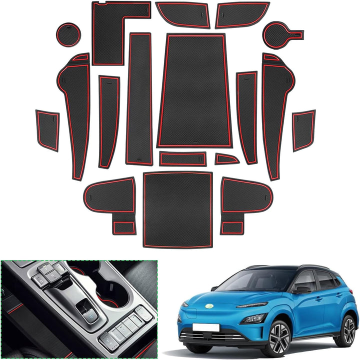 GAFAT 2019-2022 2023 Hyunda-i Kona Elektro EV Electric Antirutschmatten, Kona EV Gummimatten für Mit