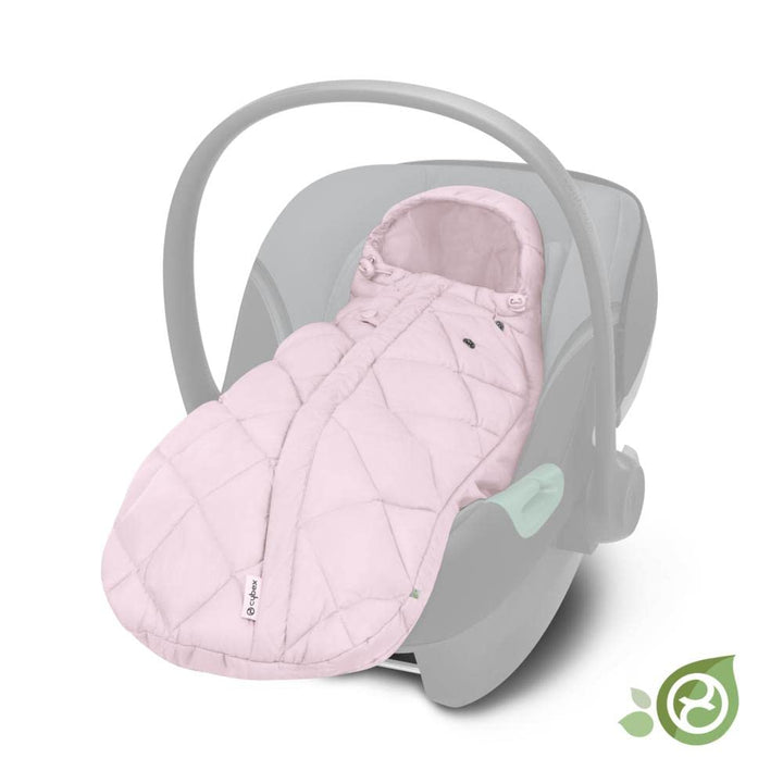 CYBEX Gold Fusssack Snøgga Mini 2, Für Babyschalen, Ab Geburt bis ca. 24 Monate, TOG 4, Powdery Pink