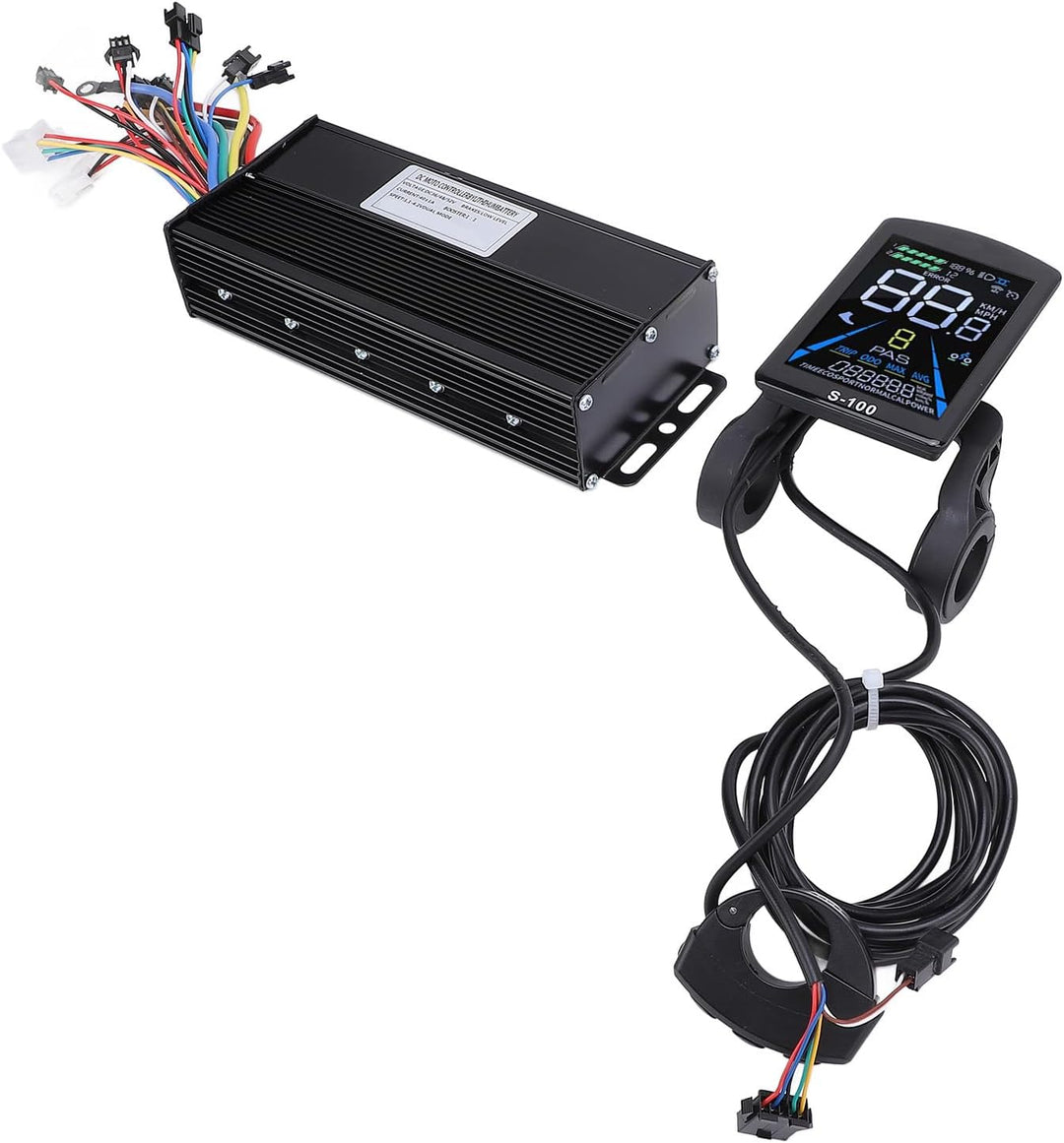 BuyWeek Elektrofahrrad Brushless Motor Controller Kit, 36V 48V 1500W 2000W 40A 3 Modus Sinuswelle Co