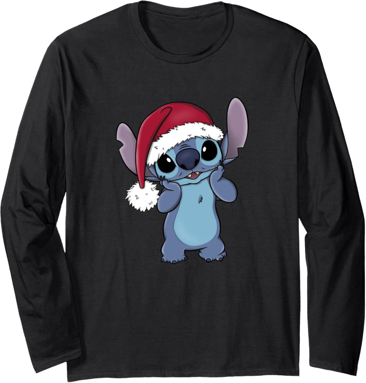 Disney Lilo & Stitch Weihnachten Hat Head In Hands Wonder Langarmshirt