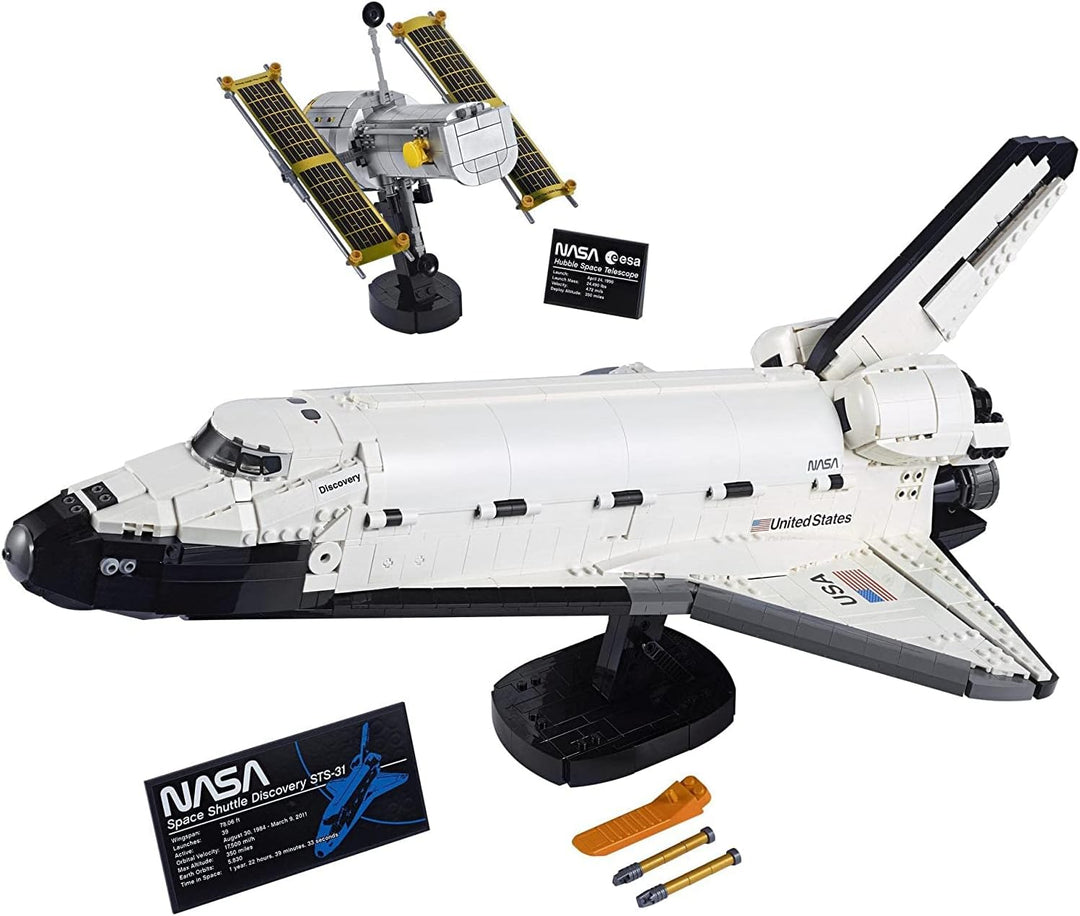 LEGO Icons NASA-Spaceshuttle "Discovery" Raumschiff, Rakete, Set für Erwachsene 10283 Single, Single