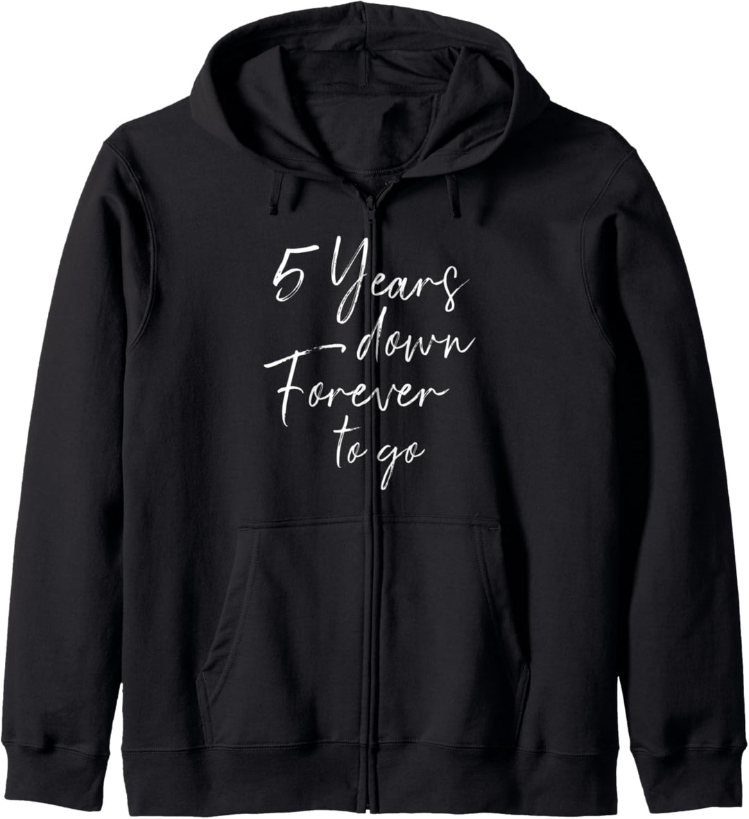 5 Jahre später für immer zum 5. Hochzeitstag Kapuzenjacke