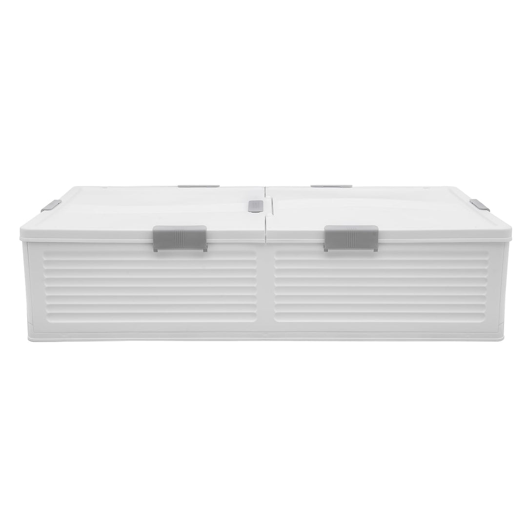 Aufbewahrungsbox, Unterbett-Aufbewahrungstasche mit weissem Deckel, Aufbewahrungsbox, Meterware, 101