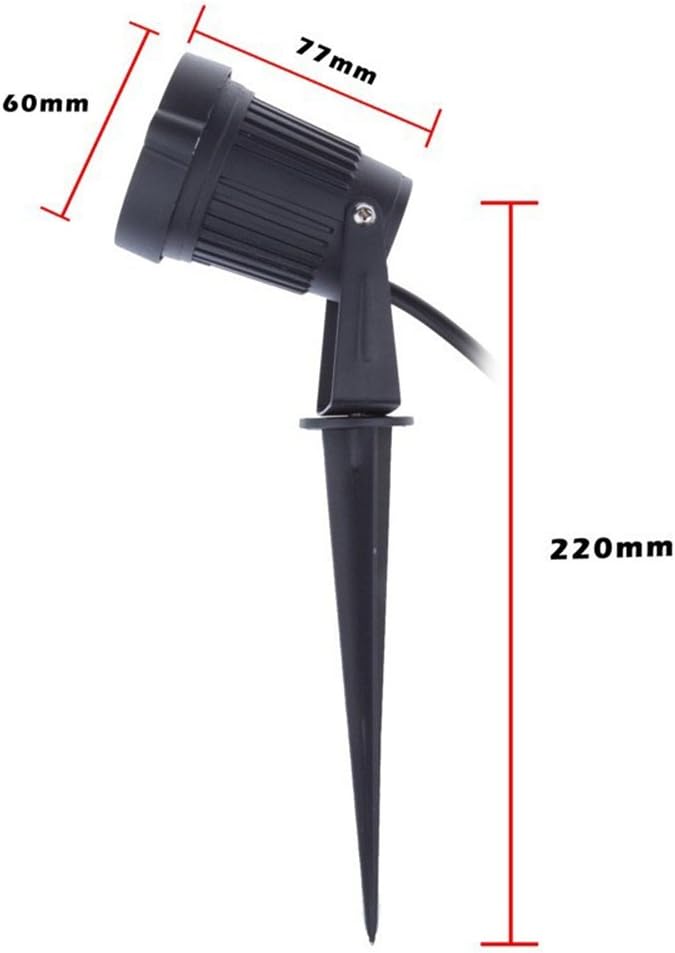 4 PCS 5W COB LED Gartenleuchte mit Erdspiess Gartenstrahler IP65 wasserdicht 85-265V/AC für Garten,