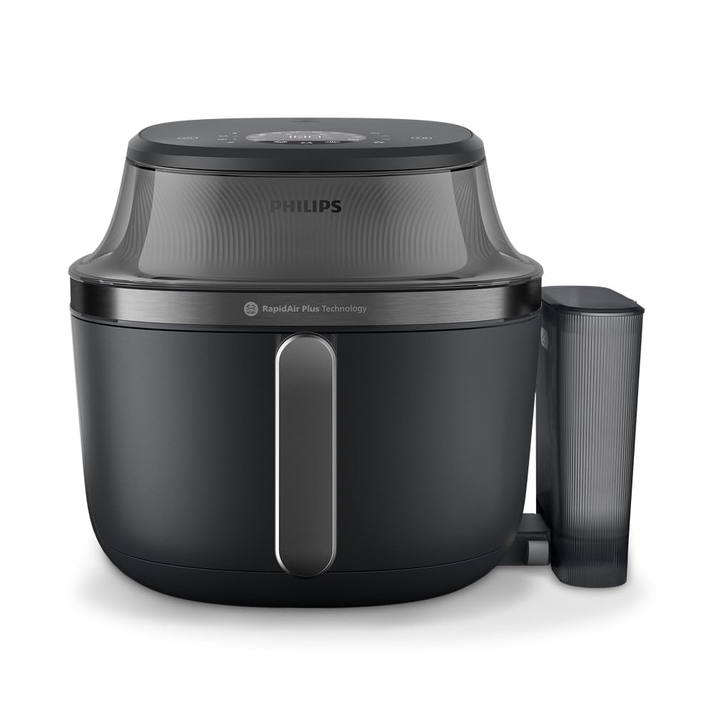Philips Steam Airfryer 5000 Series Heissluftfritteuse mit Dampfgar-Funktion, Steam, Airfry, SteamFry