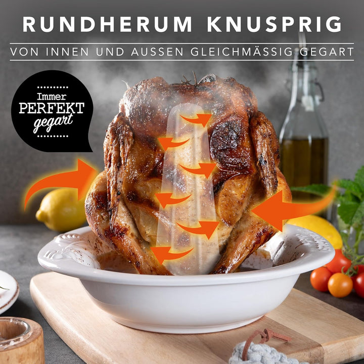 ROEMERTOPF 2 125 04 Hähnchenbräter Chiko, weiss