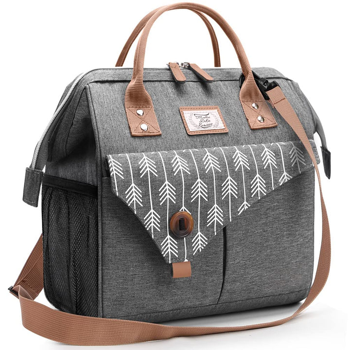 Lekesky Kühltasche Damen mit Schulterriemen, Lunchtasche Isolierte für Frauen Auslaufsichere Weit Ge