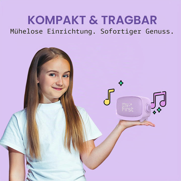 myFirst Voice 2 Karaoke für Kinder – Tragbare kabellose Karaoke-Maschine mit Bluetooth, Echo-Verstär