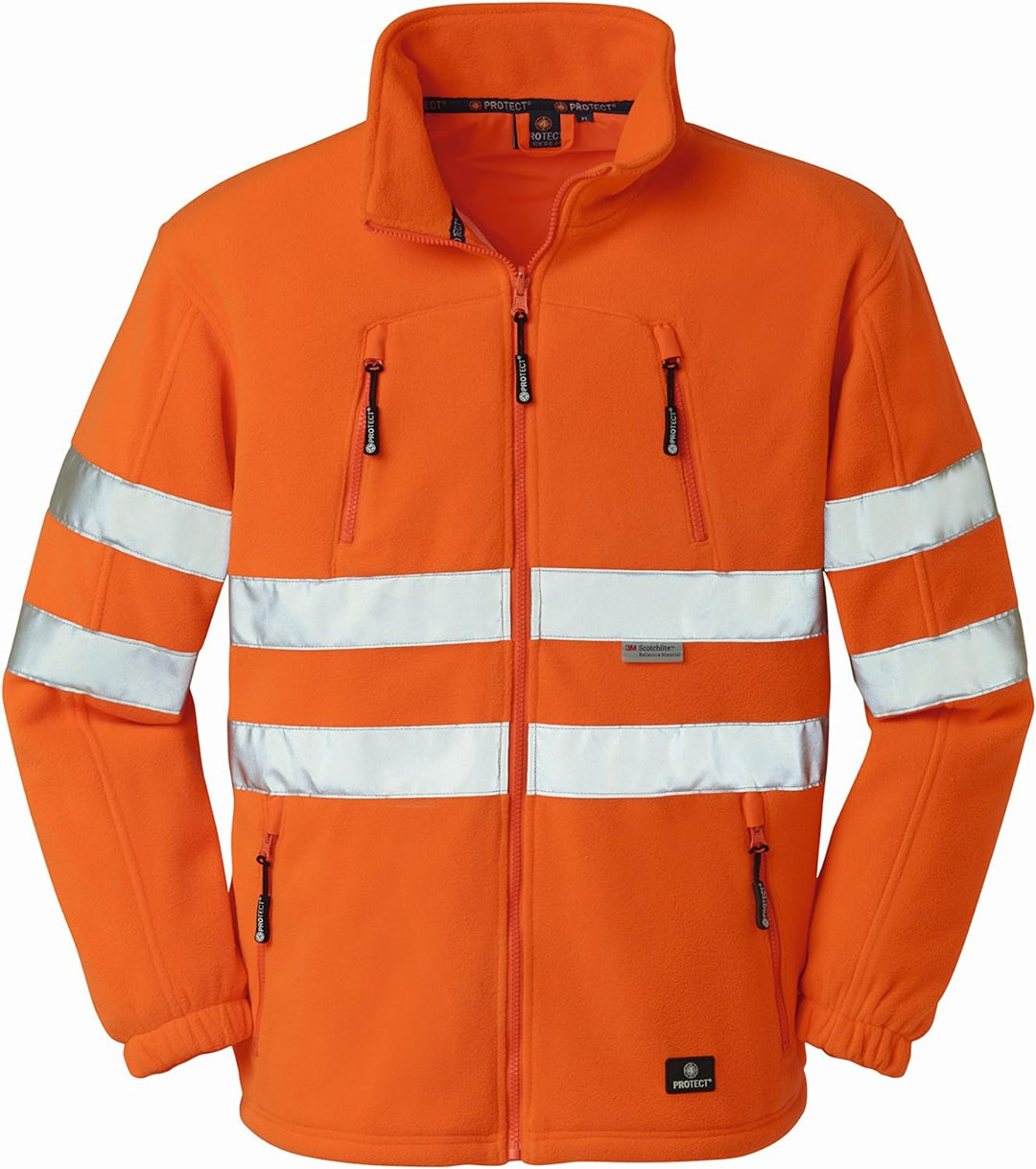 4Protect Warnschutzjacke Seattle 3460 Fleecejacke XL, 20-003460-XL XL Orange, XL Orange