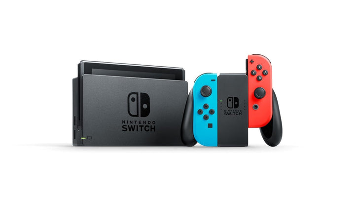 Nintendo Switch Konsole 32Gb Neon-Rot/Neon-Blau + Super Mario Odyssey