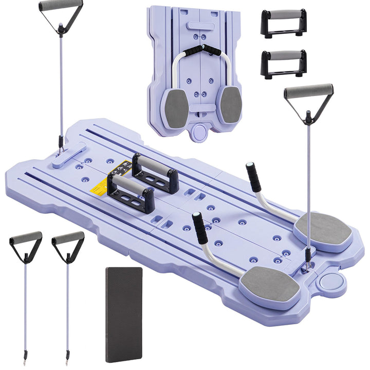 Fitencexu 5-in-1 Pilates Board für zuhause faltbar - Multifunktion für Bauch, Yoga & Krafttraining,