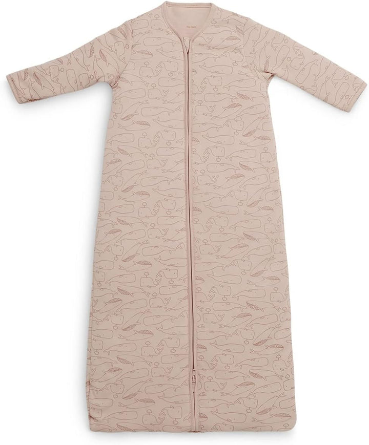 Jollein Unisex Baby Ganzjahres Schlafsack Whales, Pale Pink 110 cm, Whales, Pale Pink 110