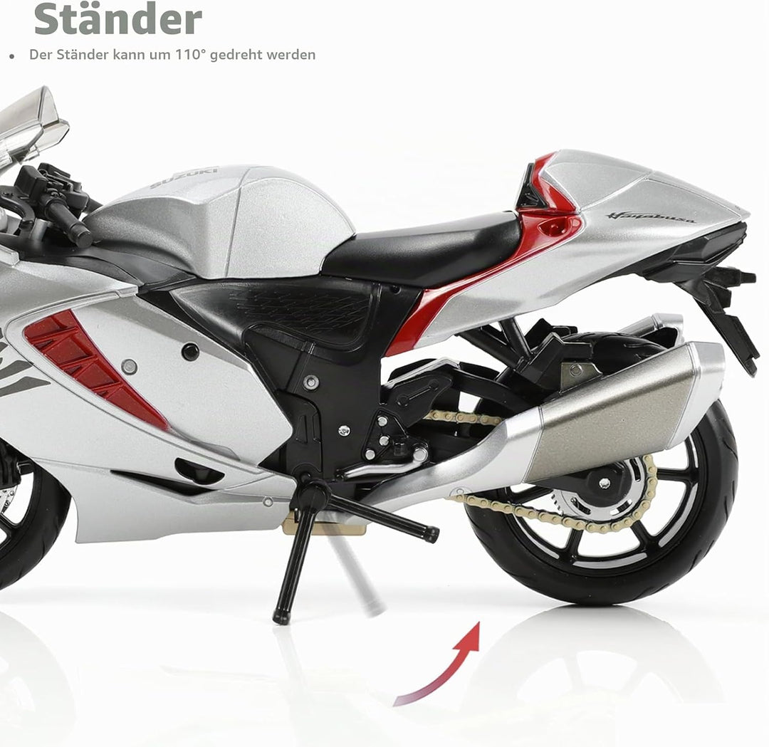 Motorrad Spielzeug für Kinder 1:12, Legierung Mini Motorcycle Modell Kompatibel für Suzuki Hayabusa