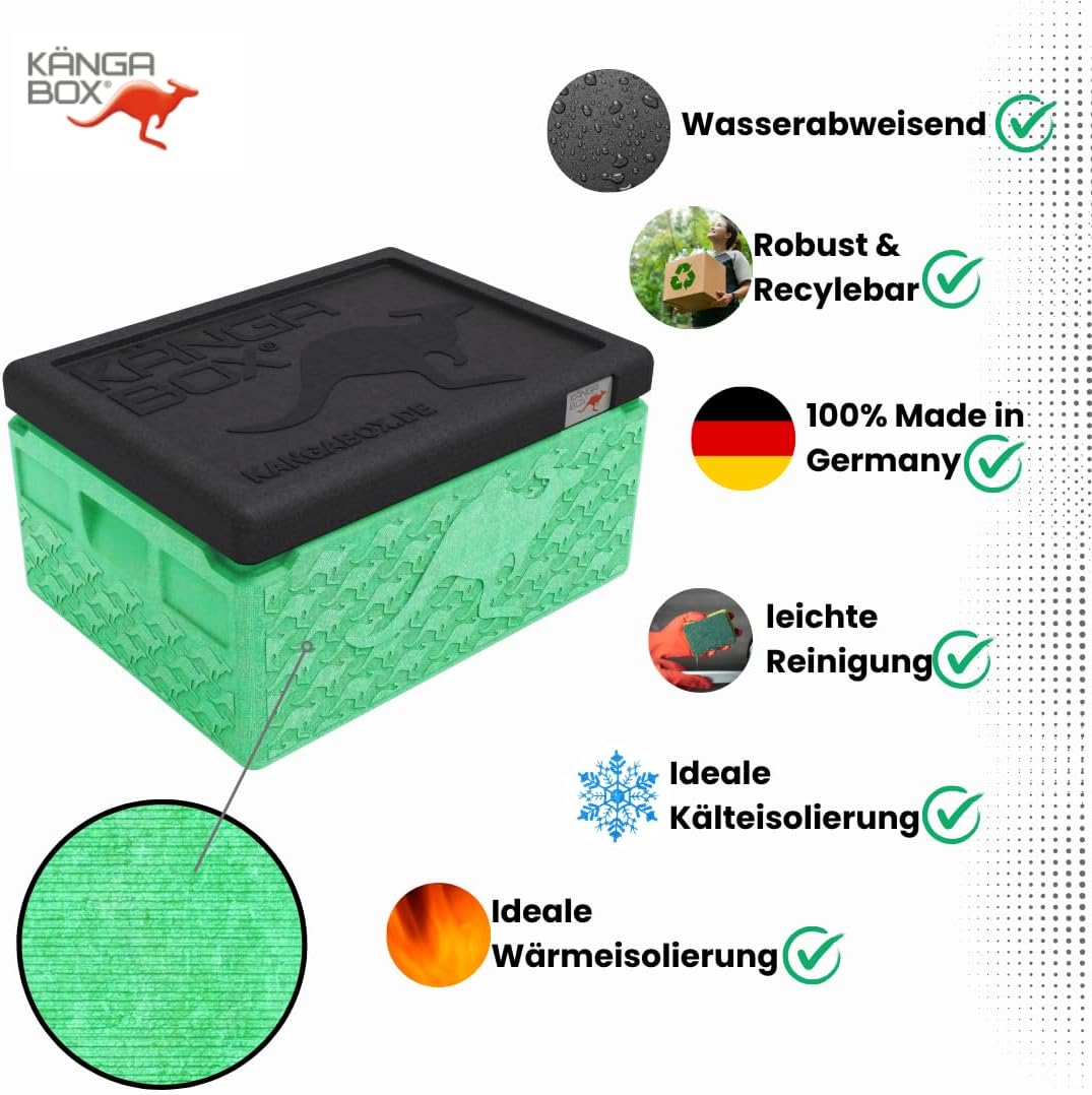 KÄNGABOX® Expert Mini – 21x16x11,5 cm, 1,5 Liter - unsere Kleinste (Lime), Lime