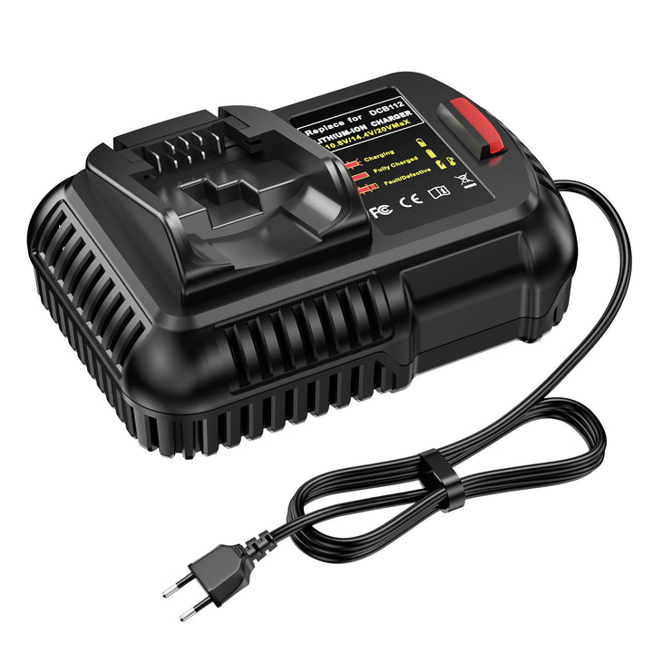 ASUNCELL 2.0A 18V ladegerät Für DeWalt 12V-20V Akku, Akku Ladegerät Für DeWalt DCB112 DCB115 DCB203