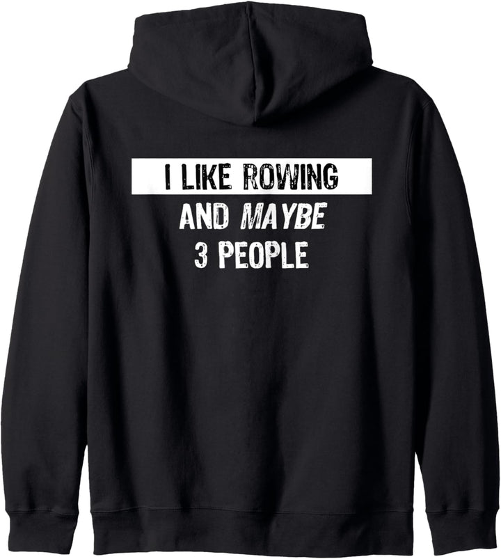 I like Rowing - Funny Rowing Gift Kapuzenjacke