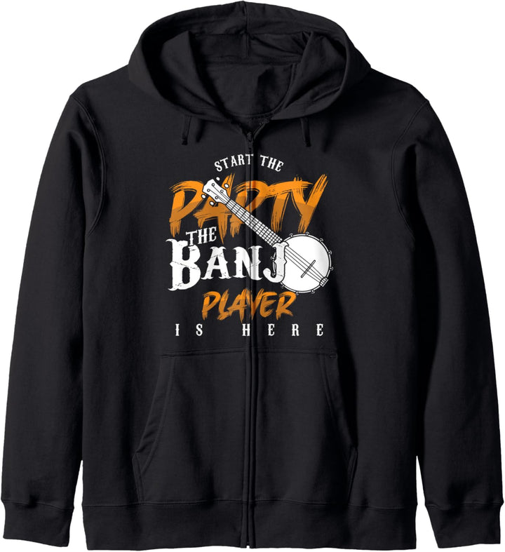 Banjo Party Banjospieler Countrymusik Saiteninstrument Kapuzenjacke