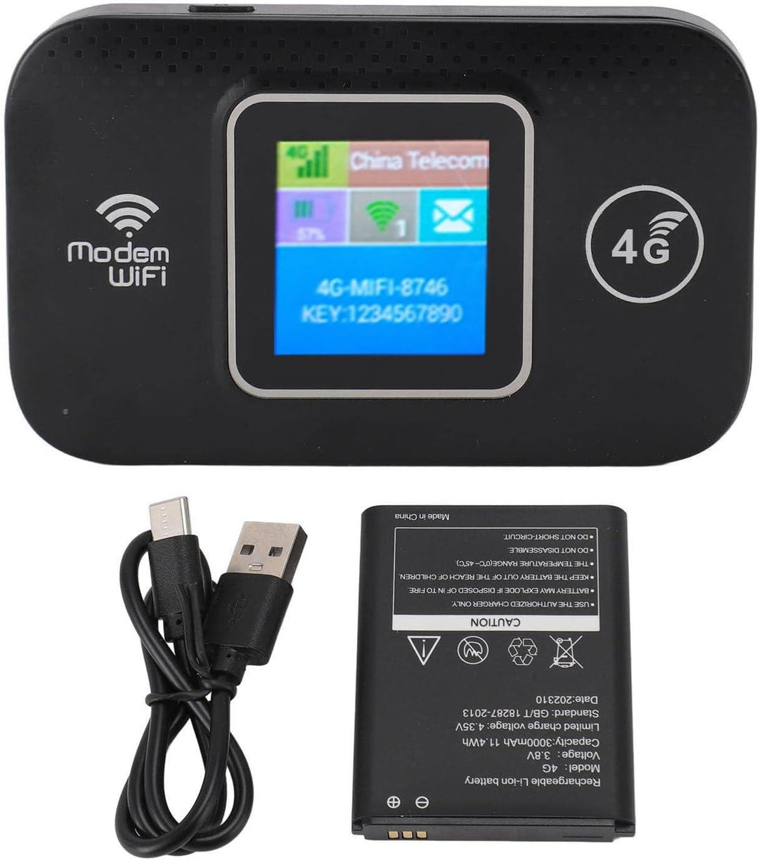 4G LTE Mobiler WLAN Hotspot Tragbarer Router Mit SIM Kartensteckplatz 300 Mbit/s Für Bis Zu 10 Gerät
