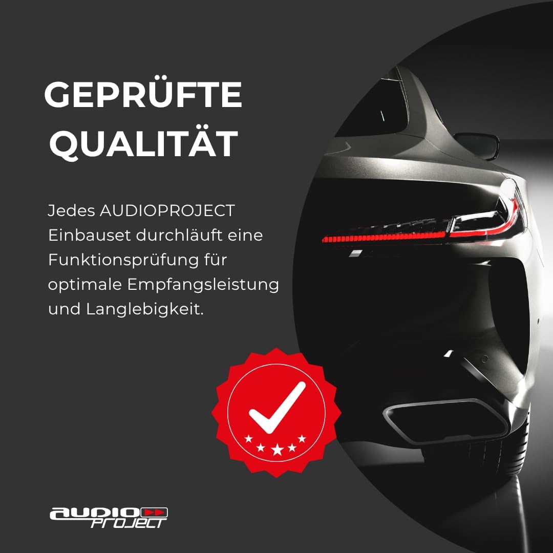 Audioproject A110 - Radioblende Set 2-DIN kompatibel für VW Golf 5 6 Polo 6R Passat Touran Caddy T5