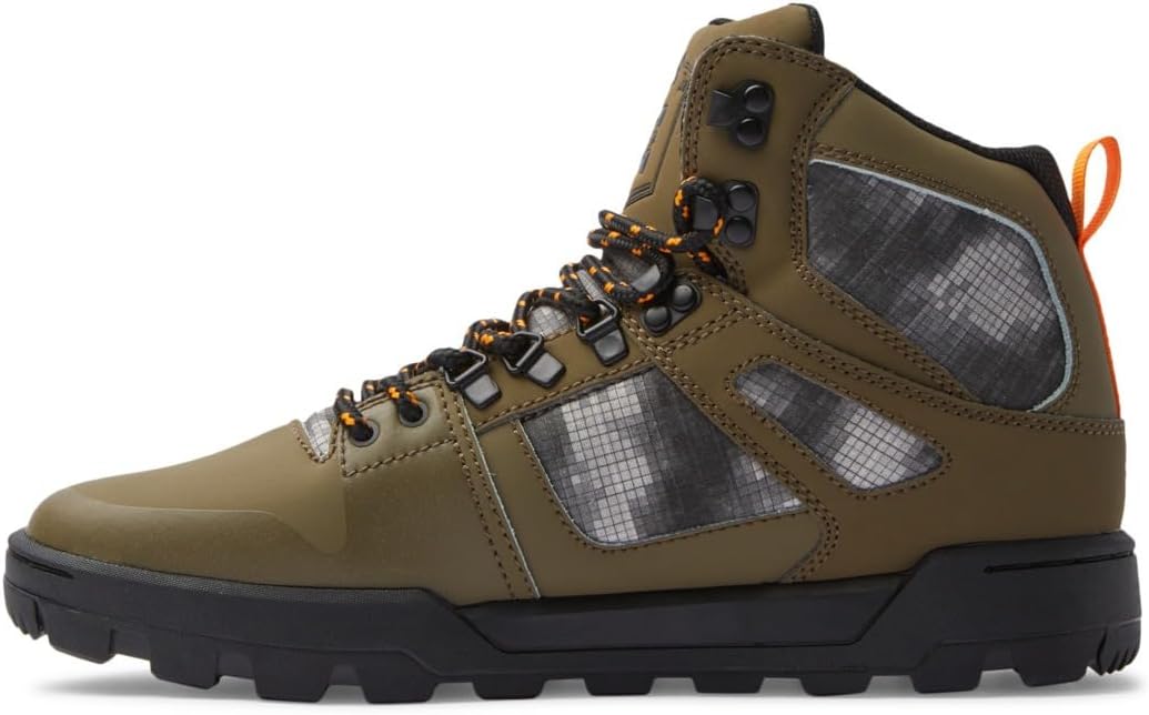 DC Shoes Herren Pure Hi Bootsschuh 42.5 EU Olive Black, 42.5 EU Olive Black