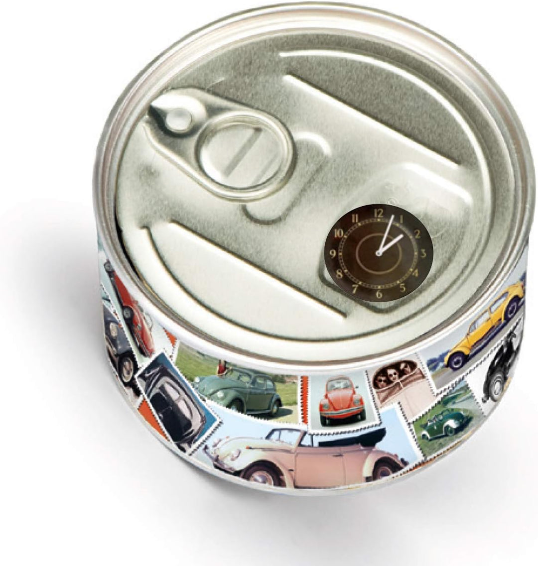 BRISA VW Collection - Volkswagen Tisch-Uhr MyClock Magnet-Uhr Personalisierbar mit VW Käfer Motiv Br