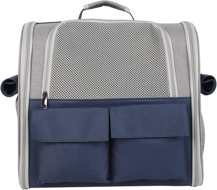 Transporttasche für Haustiere Katzen Hunde 10kg, Tragbare Rucksack Grosser Geräumig 4 Eintritt Top Ö