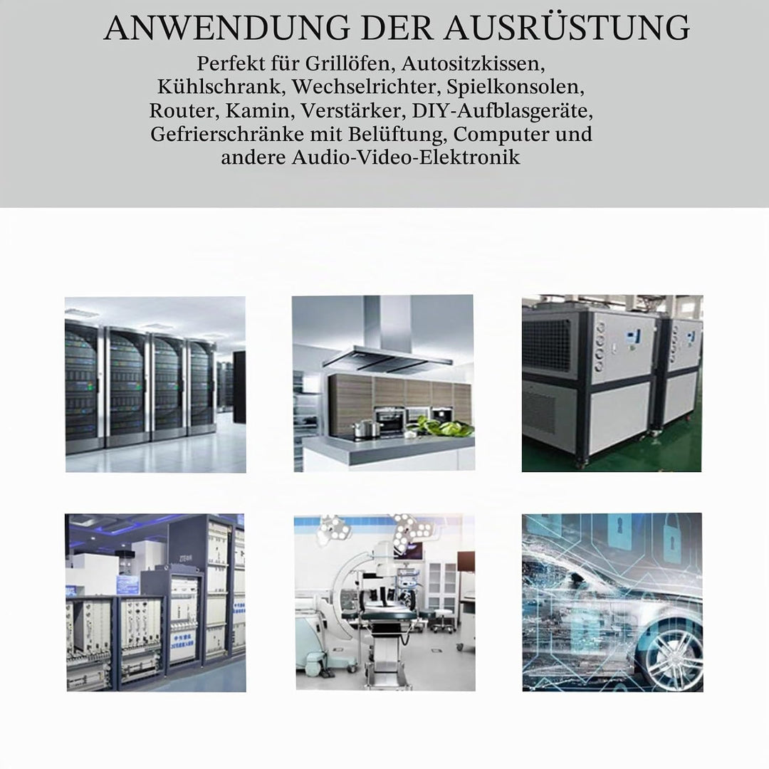 Kollektorloses Turbo-DC-Gebläse 12032, 12 V, 0,7 A, 120 x 120 x 32 mm